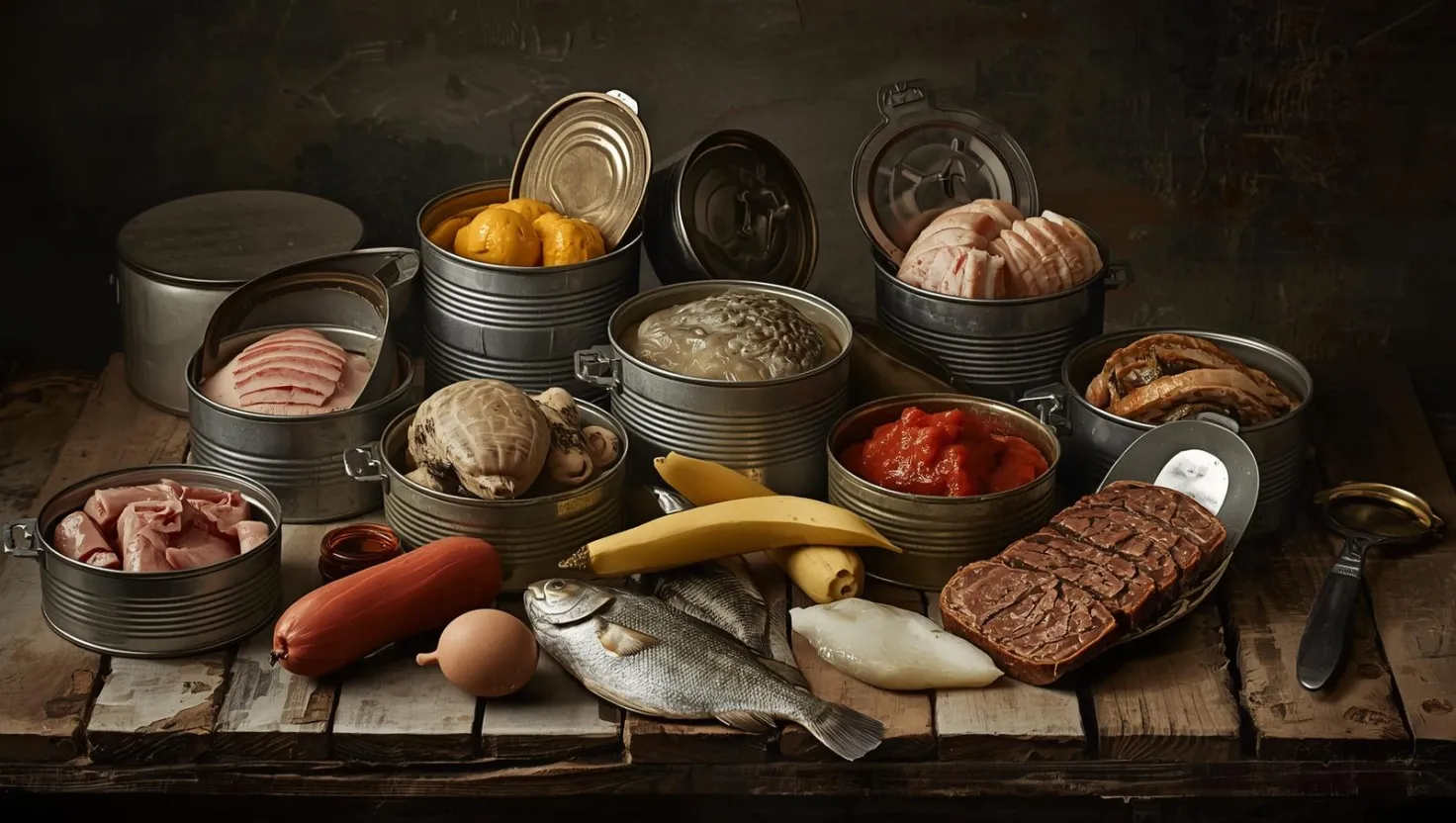 Fleisch  & Fischkonserven